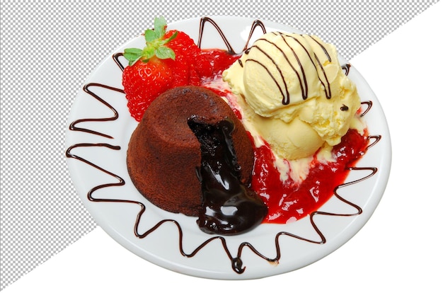 Chocolate Cake with Fresh ice cream