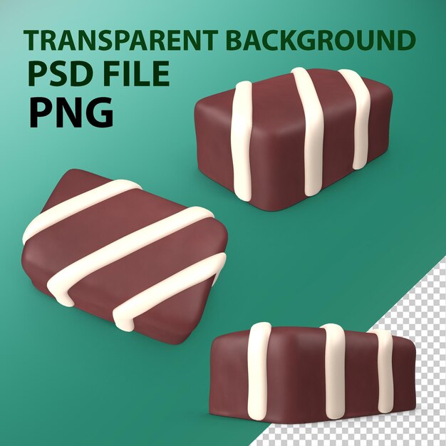 PSD chocolate candy png