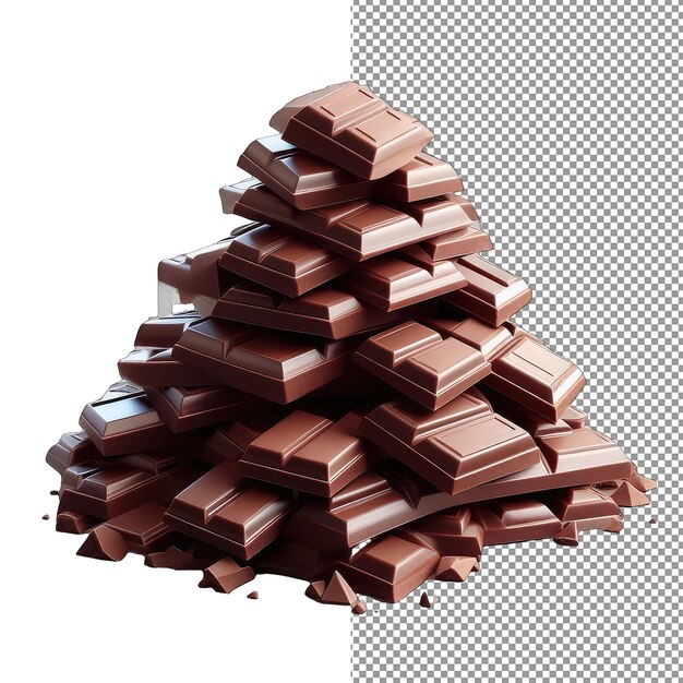 PSD 초콜릿 캐스케이드 분리 된 초콜릿 어리 투명한 png 캔버스