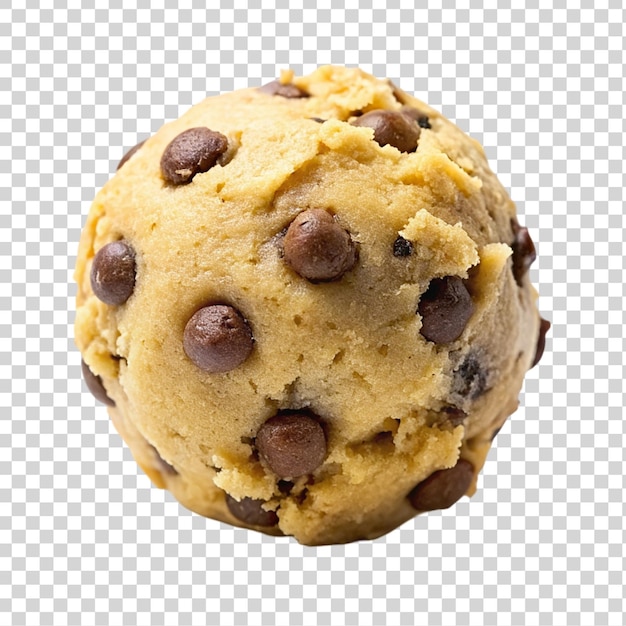 Chocolate chip cookie geïsoleerd op een doorzichtige achtergrond