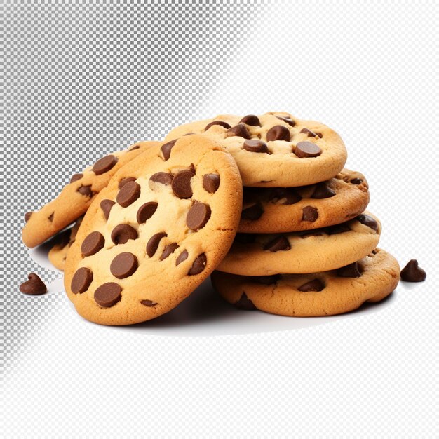 Chocolate chip cookie transparent background