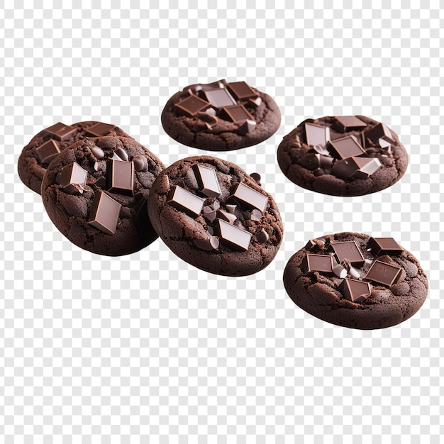 PSD chocolate cookie png geïsoleerd op doorzichtige achtergrond psd perfect voor ontwerpen