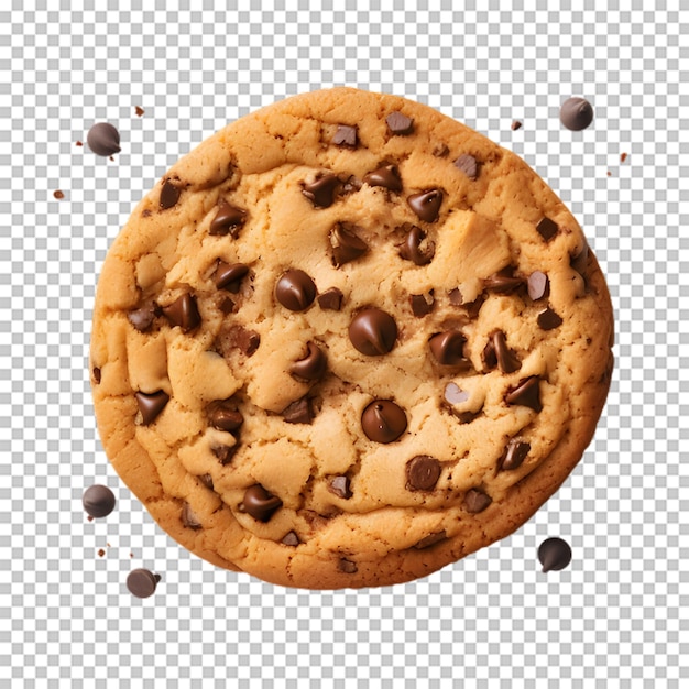 chocolate cookies isolated transparent background