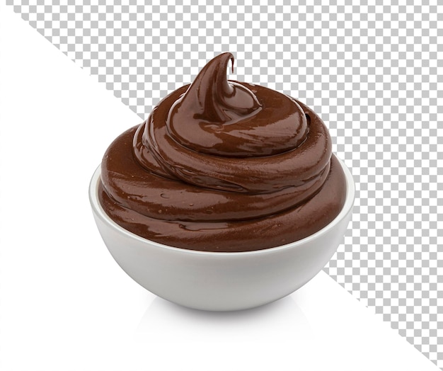 PSD chocolate cream isolated