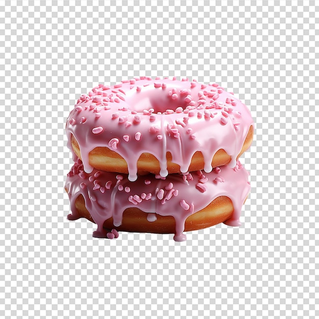 Chocolate donut on transparent background png