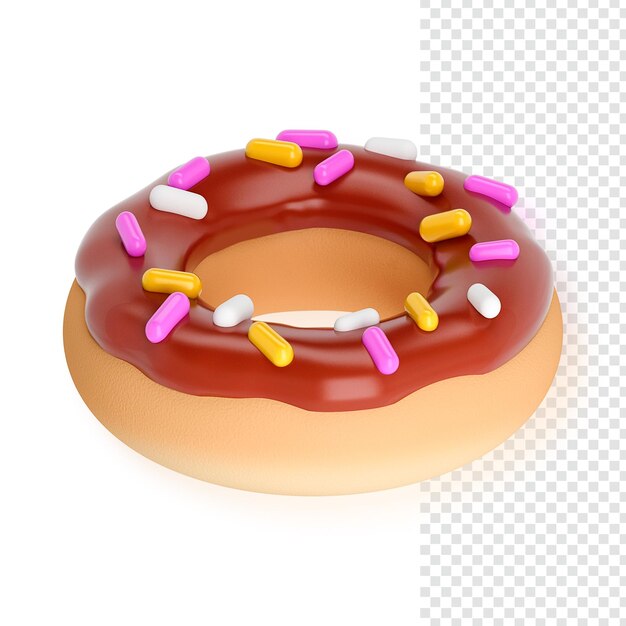 PSD chocolate donut