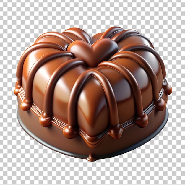 Chocolate heart cake