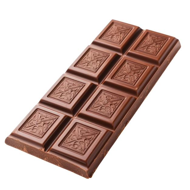 Chocolate on isolated background