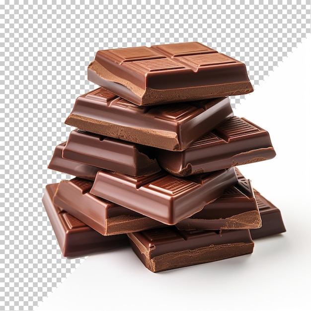 PSD Шоколад, выделенный на прозрачном фоне