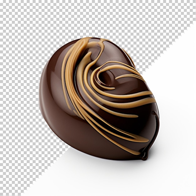 PSD chocolate isolated on transparent background