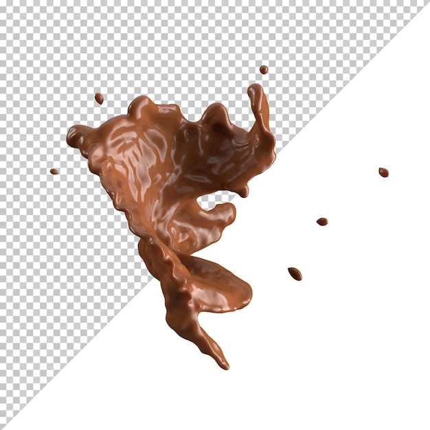 Chocolate Milk splash 3d realistic