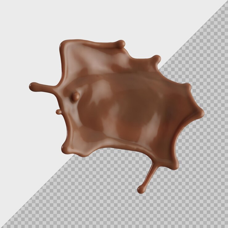 チョコレートスプラッシュ 3D リアル