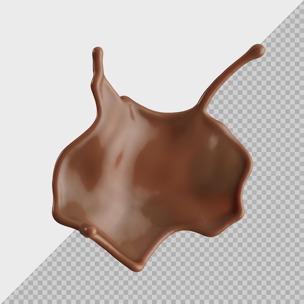 chocolate milk splash 3d realistic