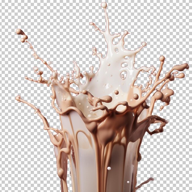 chocolate milk white background psd png