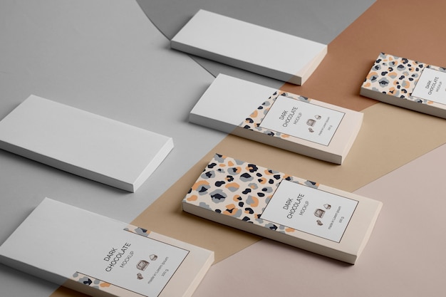 PSD chocolate packaging mockup