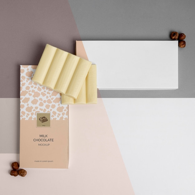 PSD mockup di confezioni di cioccolato