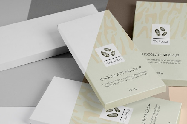 PSD chocolate packaging mockup