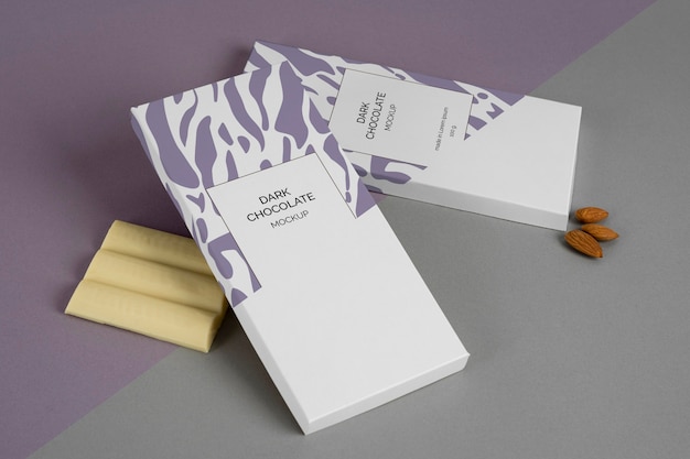 PSD chocolate packaging mockup