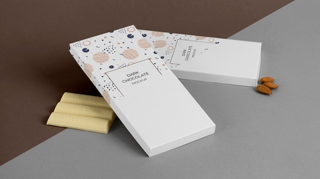 Mockup di confezioni di cioccolato