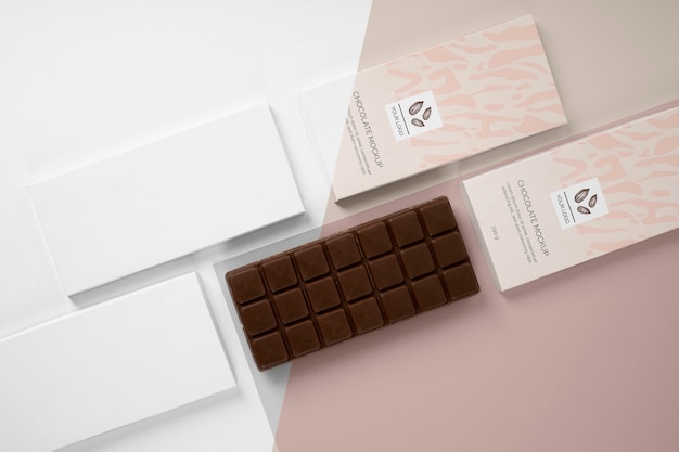 PSD mockup di confezioni di cioccolato