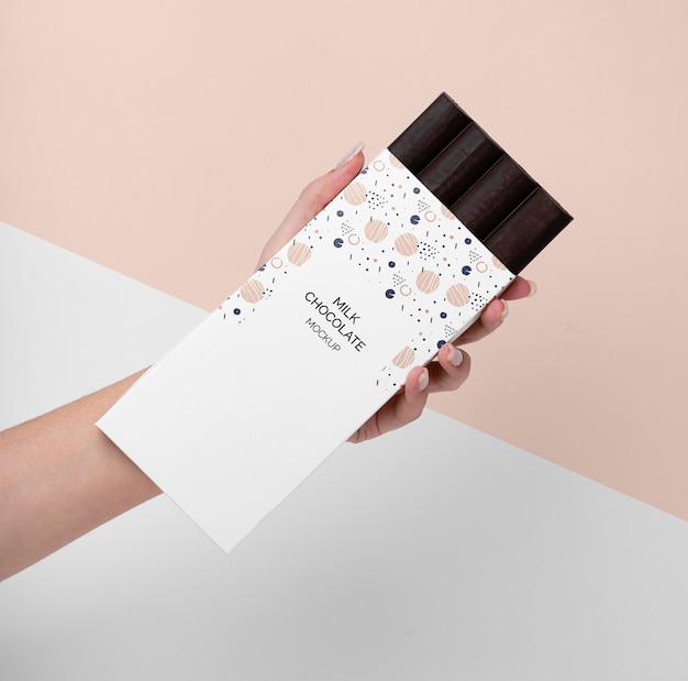 PSD chocolate packaging mockup