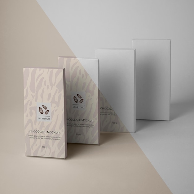 Chocolate packaging mockup