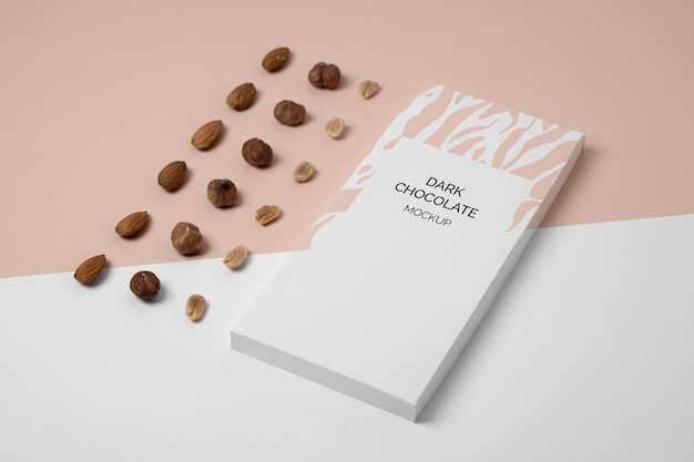 Chocolate packaging mockup