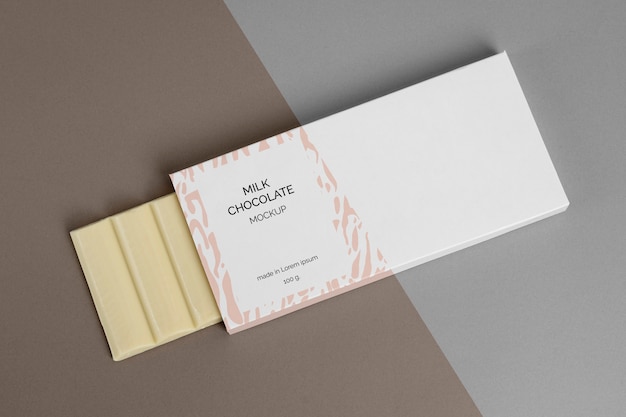 PSD chocolate packaging mockup