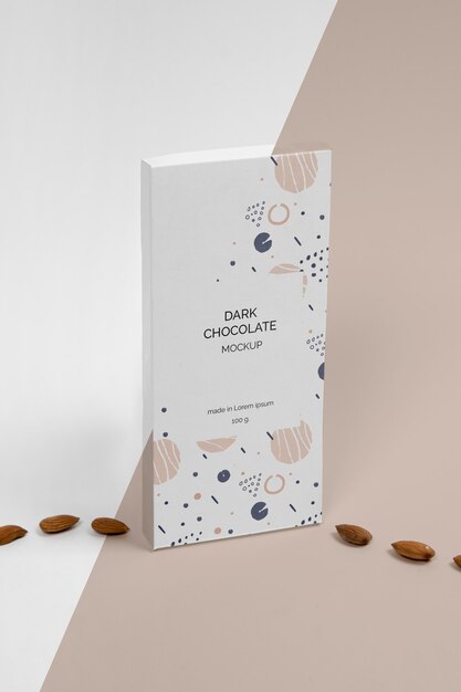 PSD chocolate packaging mockup