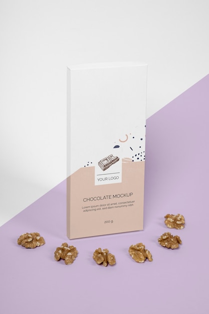 Mockup di confezioni di cioccolato