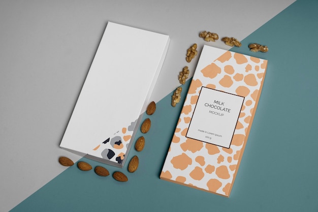 PSD chocolate packaging mockup