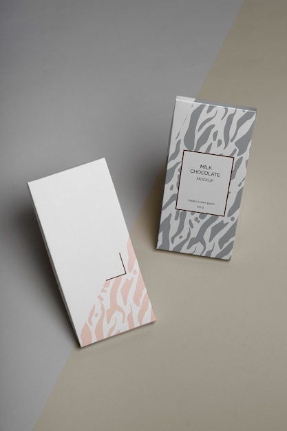 Chocolate packaging mockup