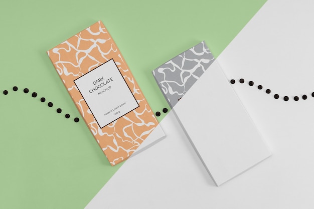 PSD chocolate packaging mockup