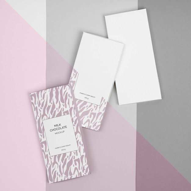 Chocolate packaging mockup