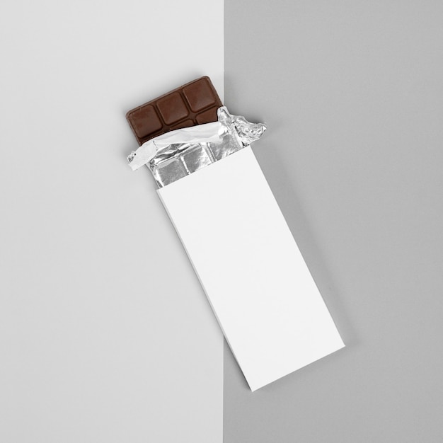 チョコレート包装のモックアップ