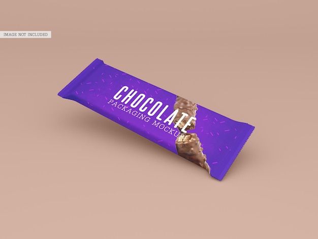 Chocolate packaging mockup