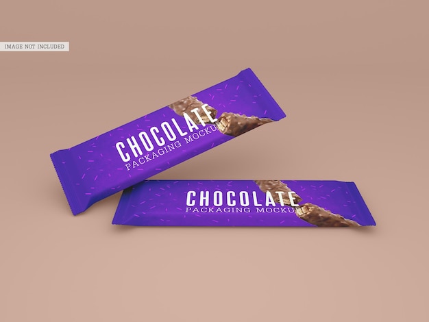 Chocolate packaging mockup