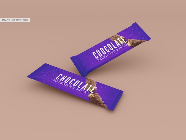 Chocolate packaging mockup