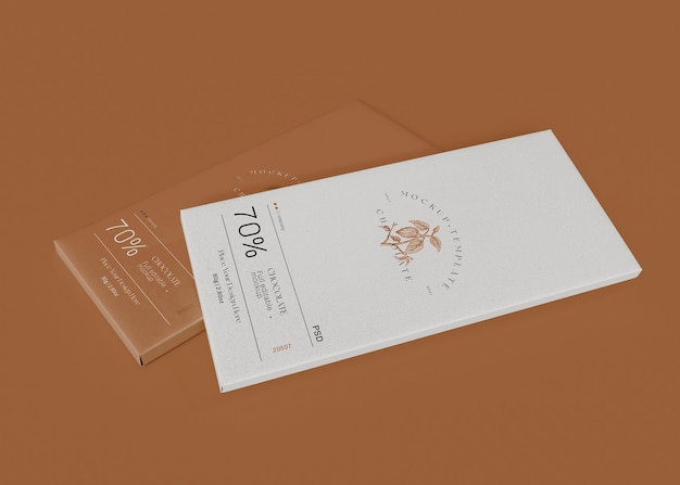 Chocolate packaging mockup