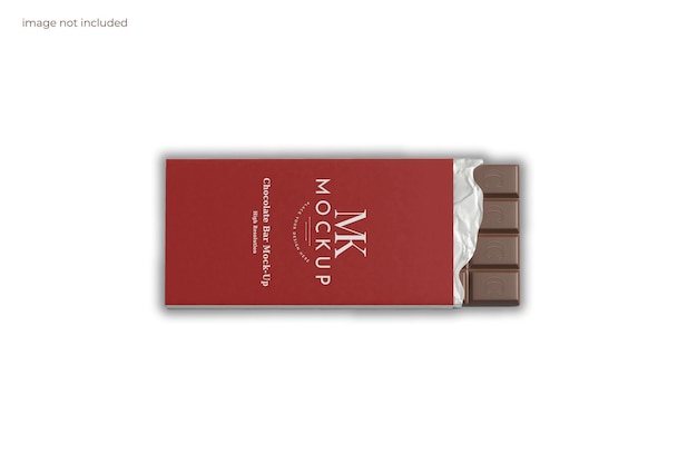 Mockup di imballaggio al cioccolato