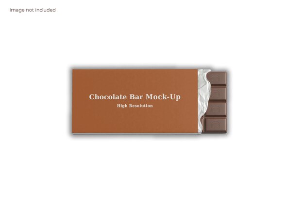 PSD mockup di imballaggio al cioccolato