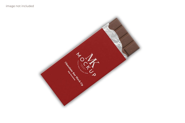 Mockup di imballaggio al cioccolato