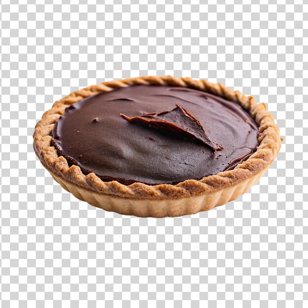 PSD chocolate pie isolated on transparent background