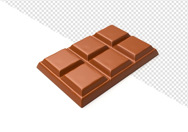 チョコレートピースチョコレートミルクバー3Dイラスト3Dレンダリング