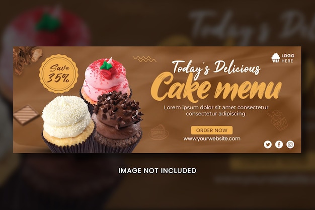 Chocolate sale facebook cover template