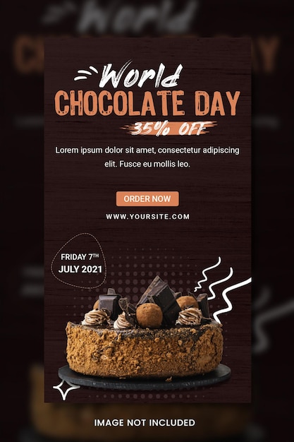 Chocolate social banner templates