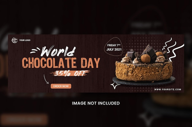 Chocolate social banner templates