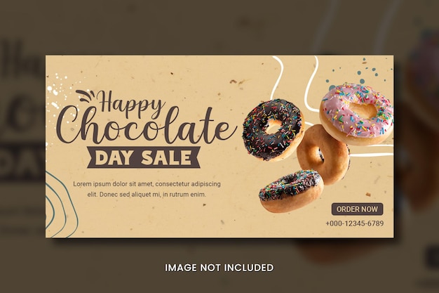 Chocolate social banner templates