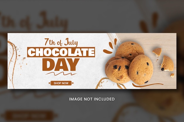 PSD chocolate social banner templates