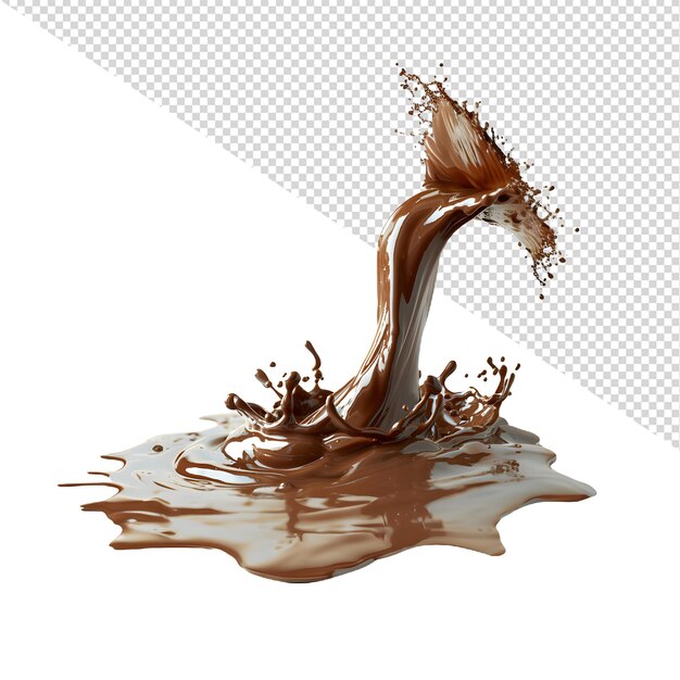 PSD chocolate splash png